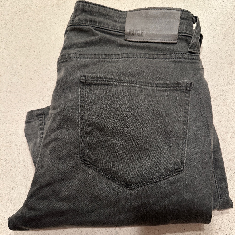 Paige Federal Size 30 Slim Straight Slate Gray
